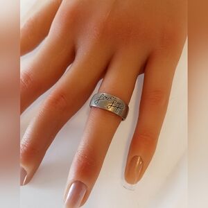 Sterling silver ring size 8,love life ring womens jewelry